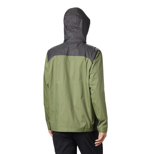 Columbia Glennaker Lake Rain Jacket Green Black For Men's NZ53670 New Zealand